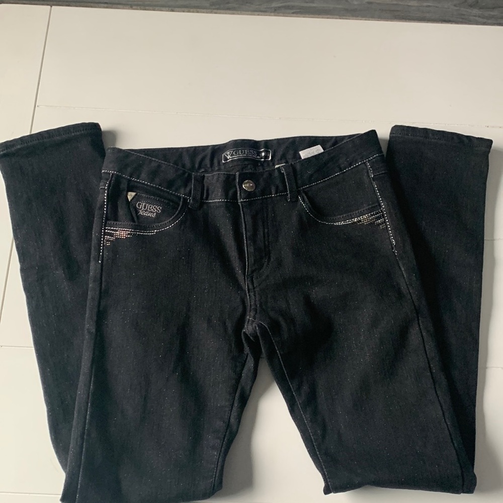 Girl’s Black Guess Skinny Jeans